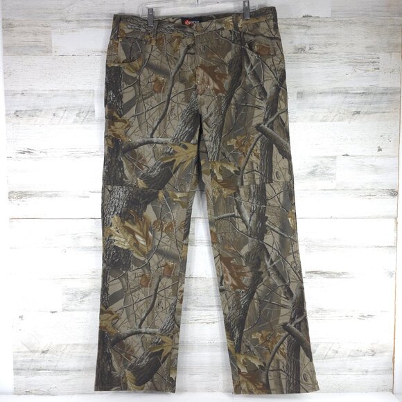 Outfitters Ridge Men's Rea Tree Camo Double Knee Heavy Duty Hunting Pants 38x34 - Picture 2 of 16